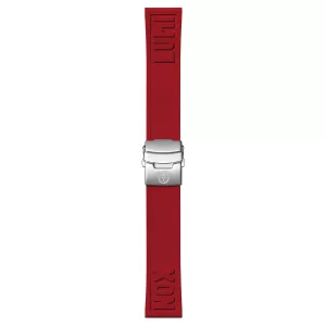 Red Cut-to-Fit Rubber Strap, 24 mm, FPX.2406.30Q.K