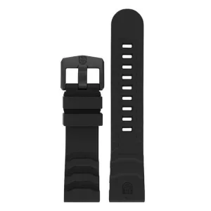 Black Genuine Rubber Strap, 24 mm, FPX.3800.20B.K