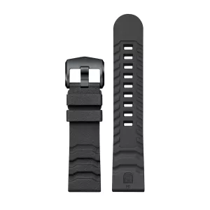 Dark Gray Genuine Rubber Strap 24 mm, FPX.3800.22B.K