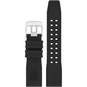 Black 24mm Rubber strap for Navy SEAL Series