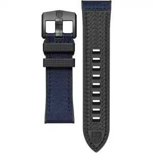 Black|Navy Blue 24mm Rubber strap for ICE-SAR Series