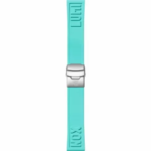 Teal Cut-to-Fit Rubber Strap, 24 mm, FPX.2406.42Q.K